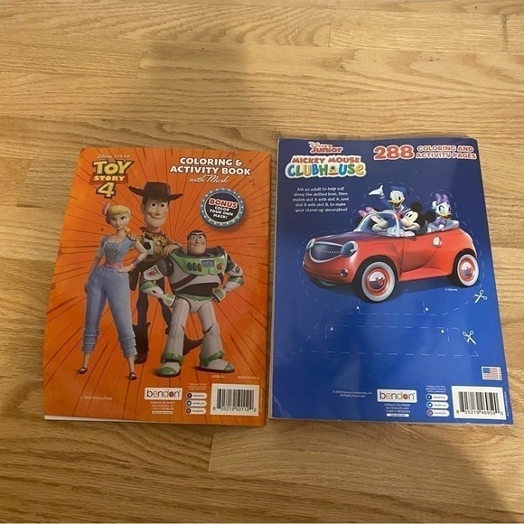 Disney Coloring Book Bundle Buzz Lightyear Mickey Mouse Toy Story NEW - Picture 3 of 3